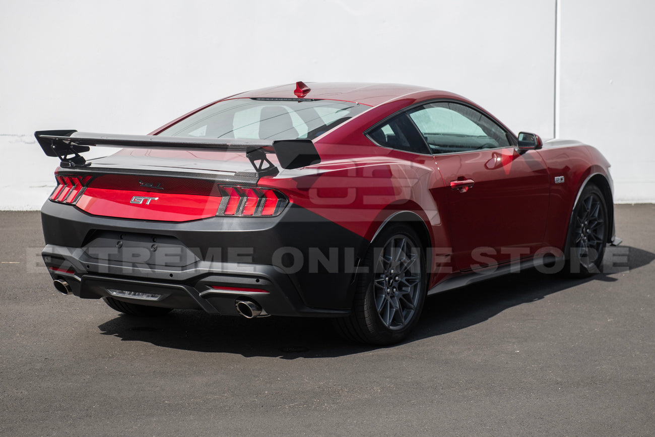 2024+ Ford Mustang Primed Black Rear Bumper Cover