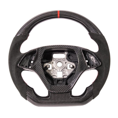 Corvette C7 Carbon Fiber Steering Wheel (Suede) W/ Button Cover
