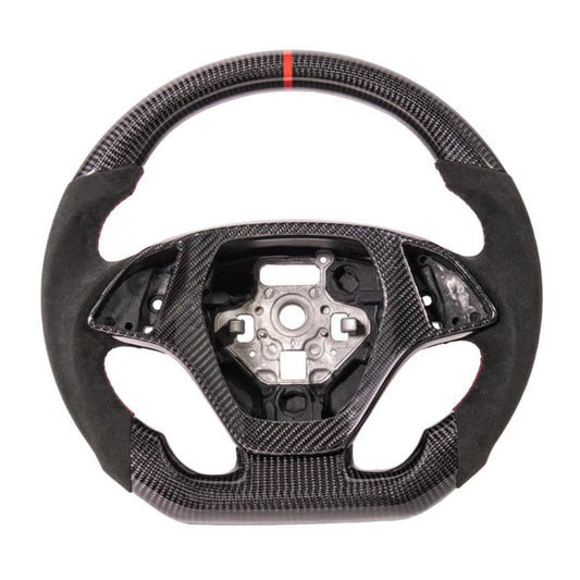 Corvette C7 Carbon Fiber Steering Wheel (Suede) W/ Button Cover