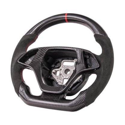 Corvette C7 Carbon Fiber Steering Wheel (Suede) W/ Button Cover