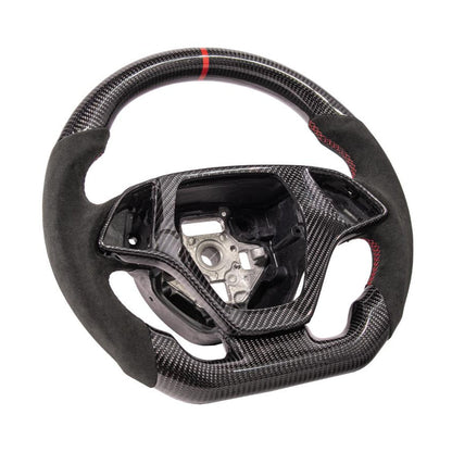 Corvette C7 Carbon Fiber Steering Wheel (Suede) W/ Button Cover