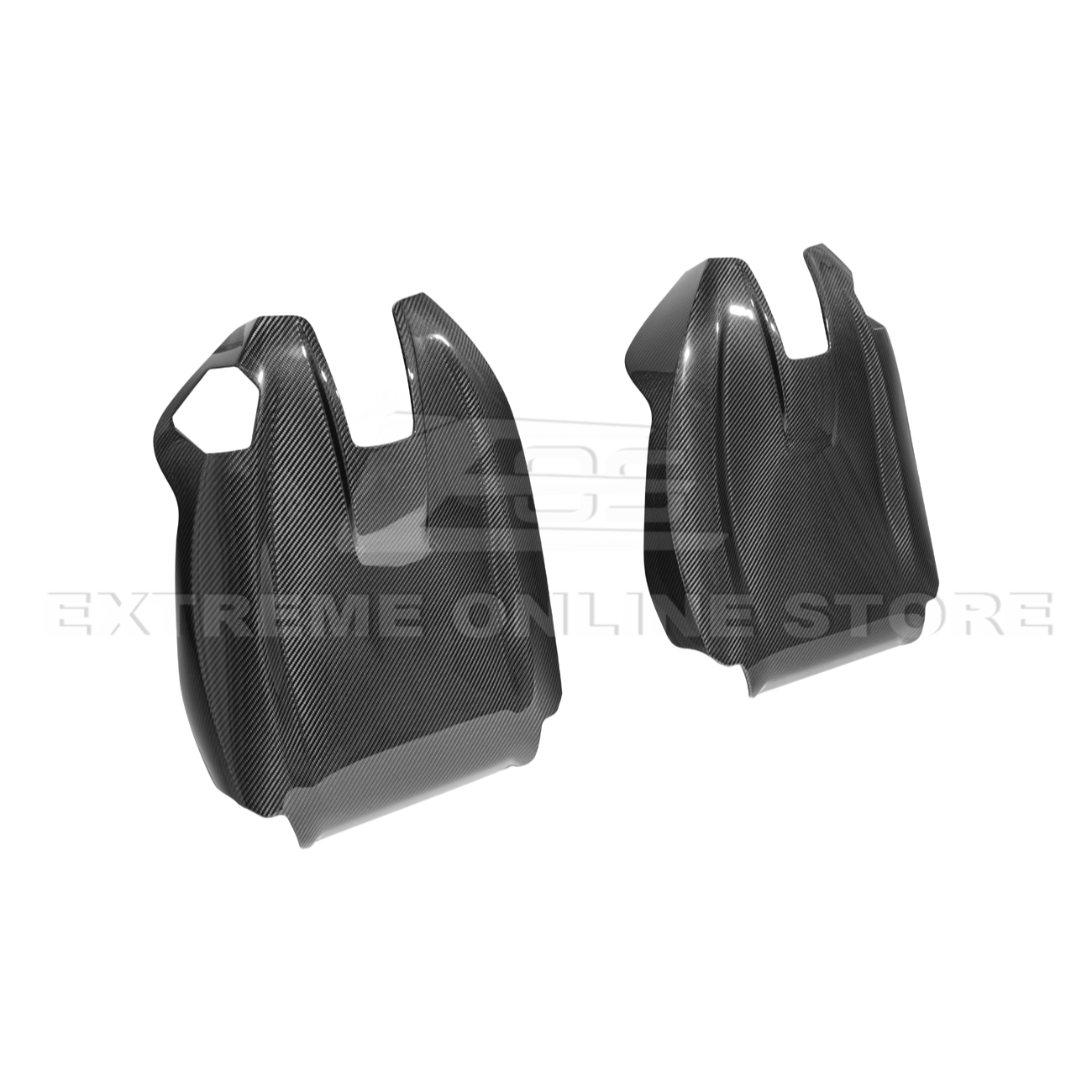 BMW G87 G80 G82 M2 M3 M4 Dry CARBON FIBER Tape-On Full Seat Back Cover Pair