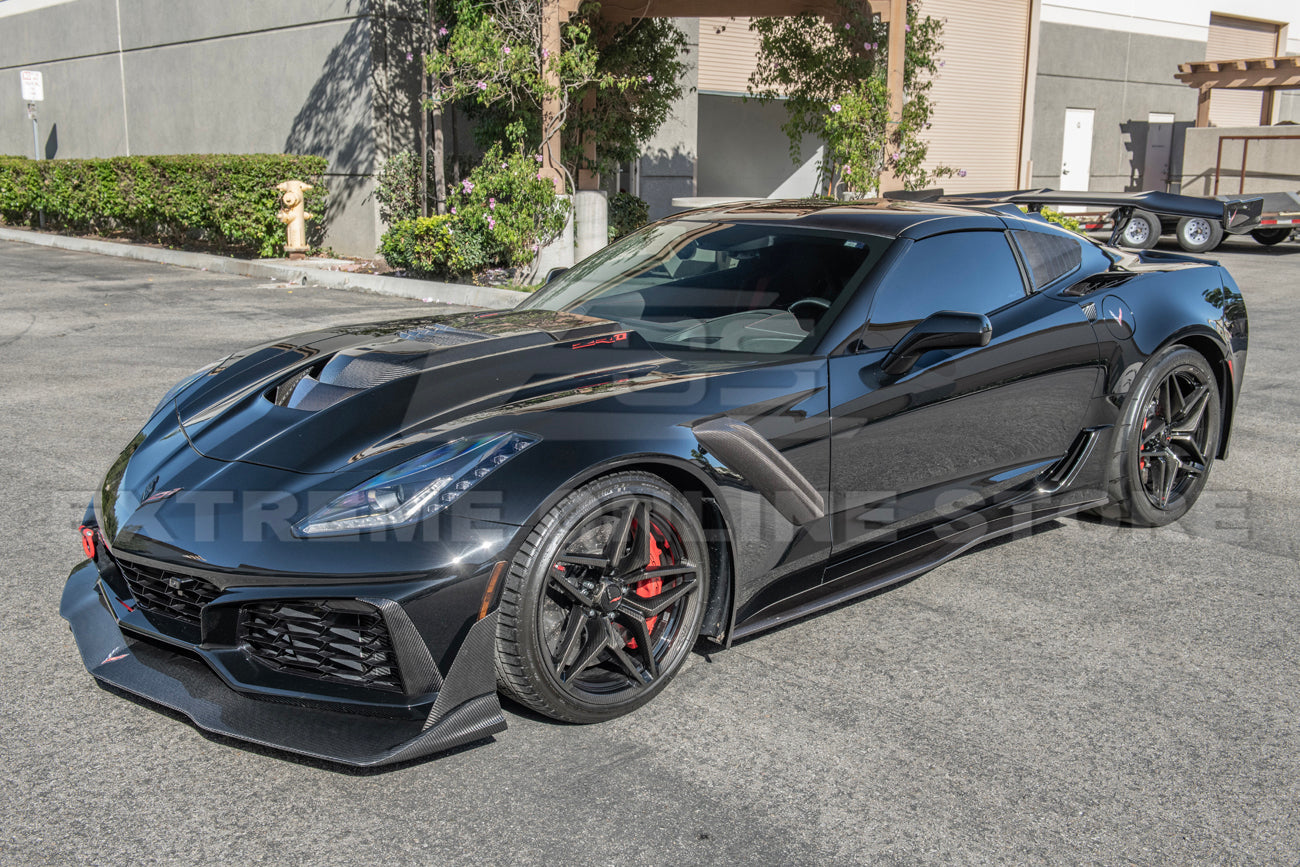 Chevrolet Corvette C7 ZR1 DRY CARBON FIBER Bumper Vent Brows Insert