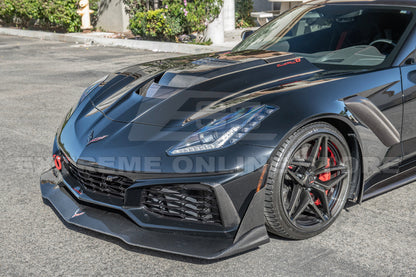 Chevrolet Corvette C7 ZR1 DRY CARBON FIBER Bumper Vent Brows Insert