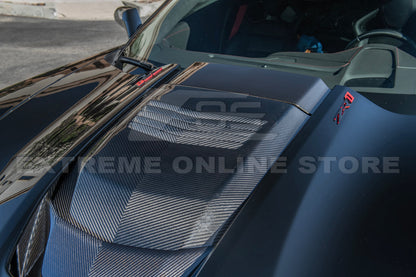 Chevrolet Corvette C7 ZR1 DRY Carbon FIBER Hood Cowl Louver Cover