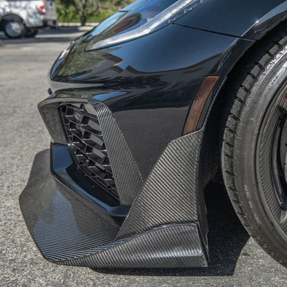 Chevrolet Corvette C7 ZR1 DRY Carbon Fiber Front Splitter Winglet Extension