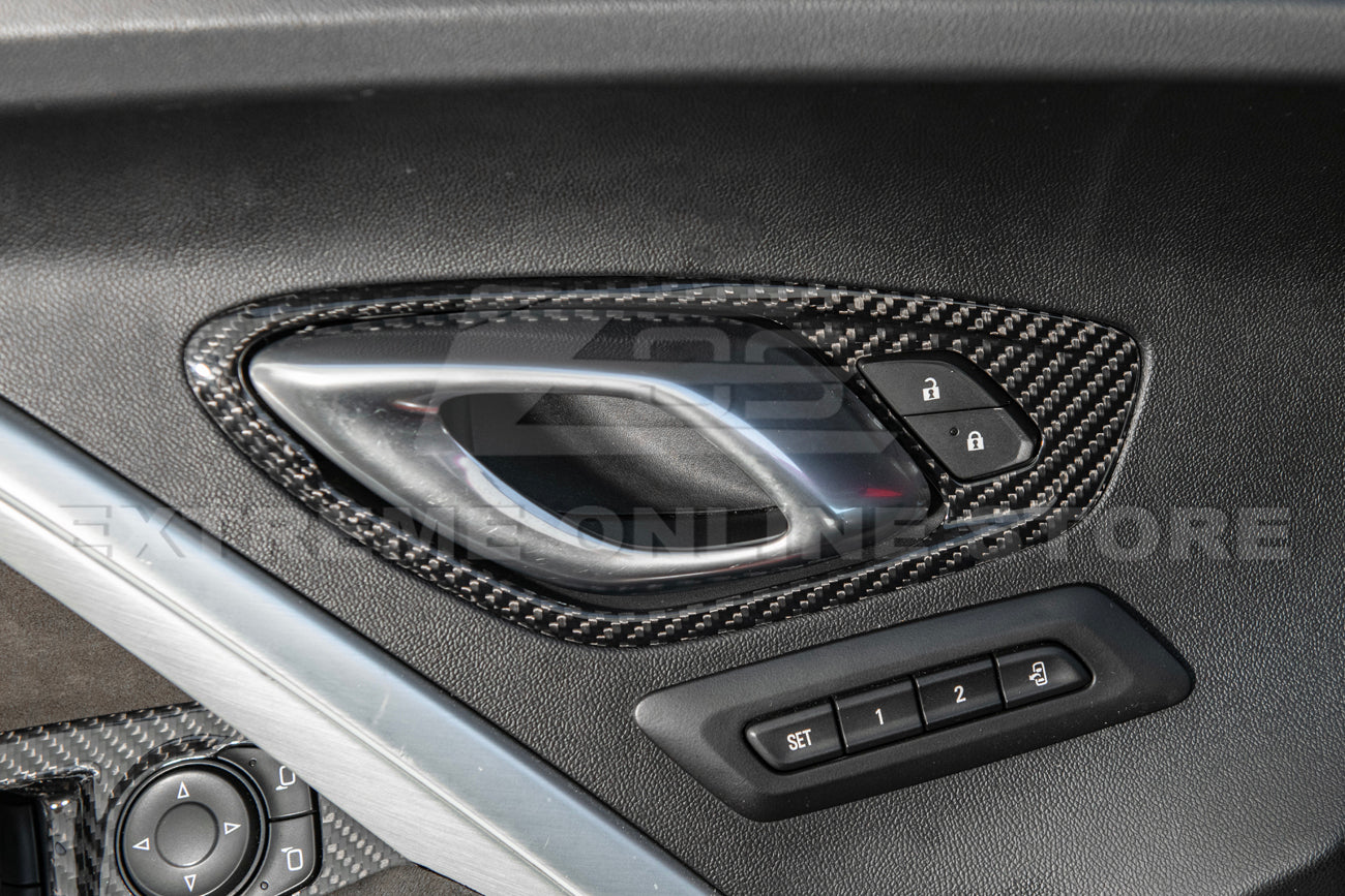 2019-24 Camaro Dry Carbon Fiber Interior Door Handle Cover