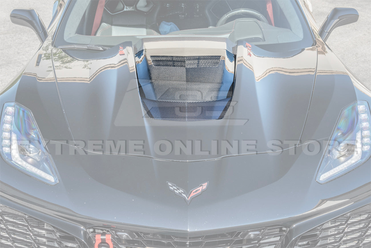 Chevrolet Corvette C7 ZR1 DRY Carbon FIBER Hood Cowl Louver Cover