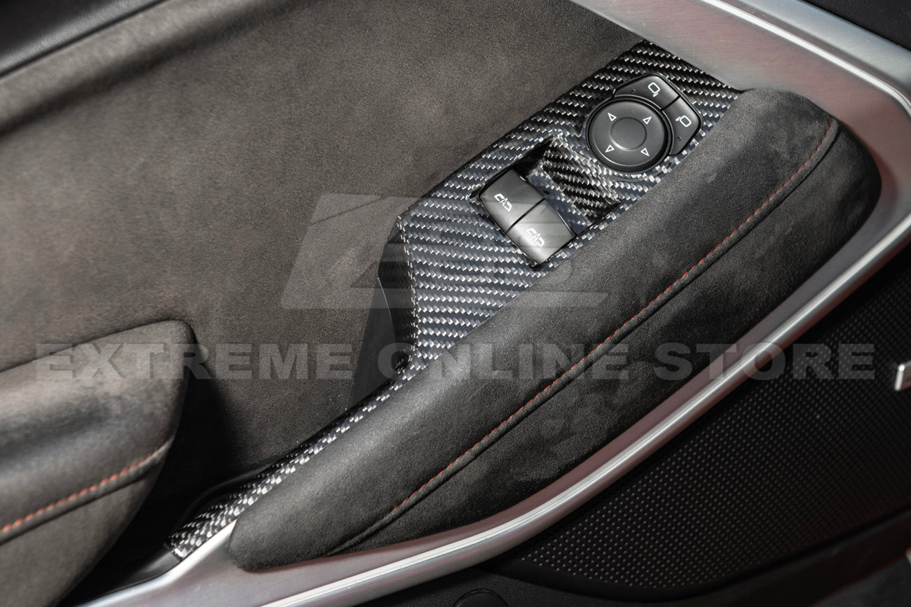 2019-24 Camaro Dry Carbon Fiber Door Glass Lifting Panel Cover