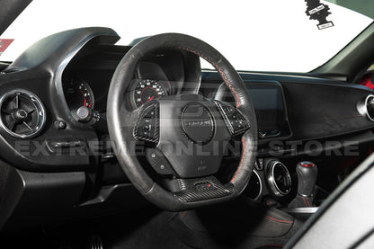 2019-24 Camaro Dry Carbon Fiber Steering Wheel Trim Cover