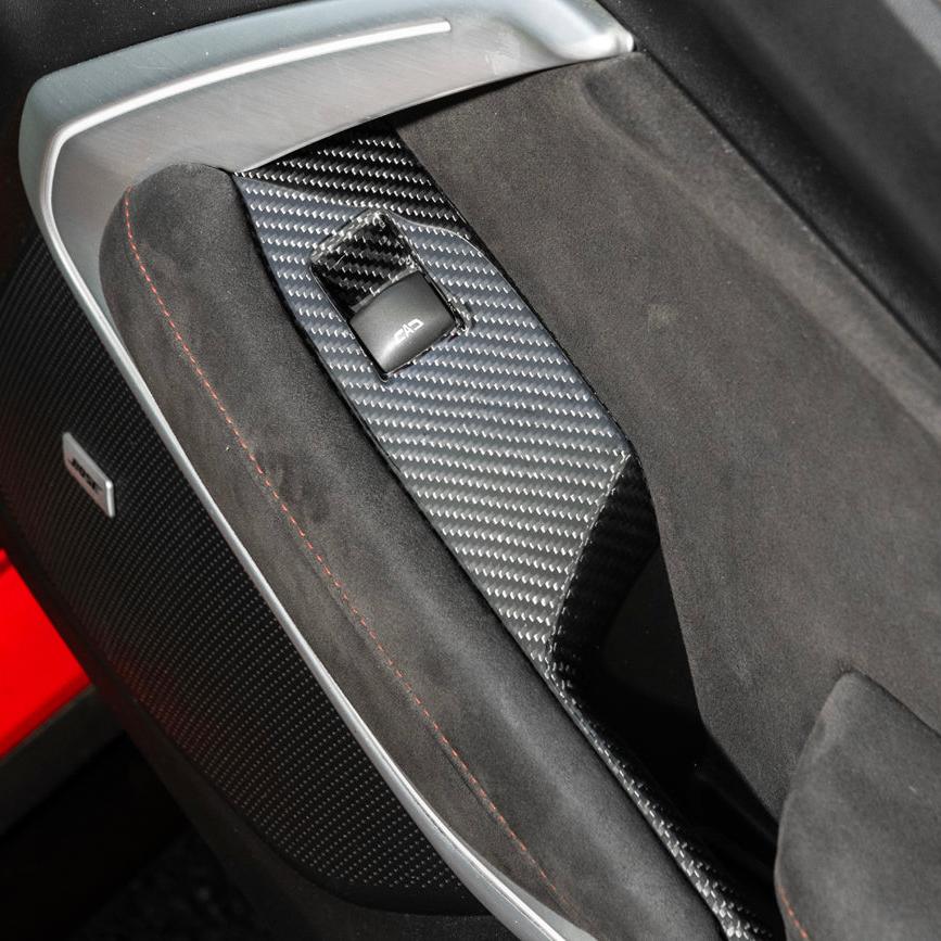2019-24 Camaro Dry Carbon Fiber Door Glass Lifting Panel Cover