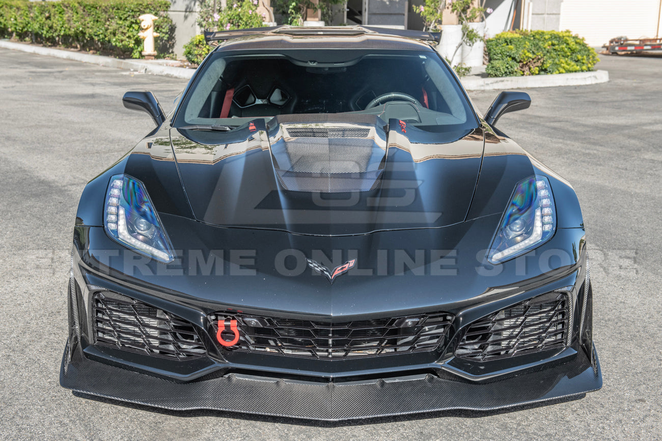 Chevrolet Corvette C7 ZR1 DRY CARBON FIBER Front Splitter & Winglet