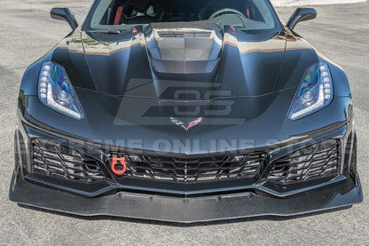Chevrolet Corvette C7 ZR1 DRY CARBON FIBER Bumper Vent Brows Insert