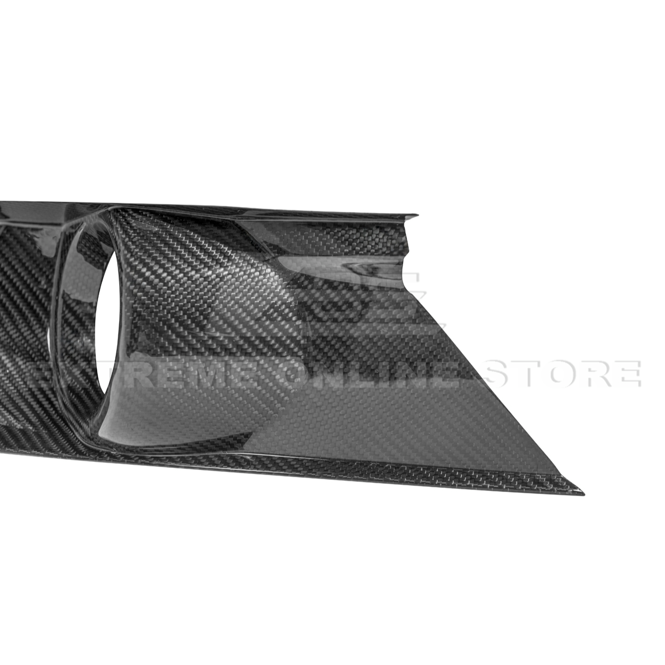 2015-17 Ford Mustang DRY CABON FIBER Front Bumper Fog Light Bezel Cover Pair