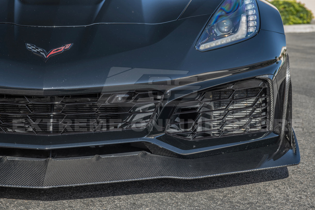 Chevrolet Corvette C7 ZR1 DRY CARBON FIBER Front Splitter & Winglet
