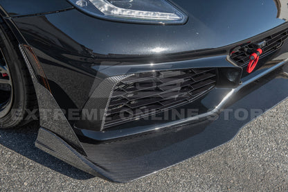 Chevrolet Corvette C7 ZR1 DRY CARBON FIBER Bumper Vent Brows Insert