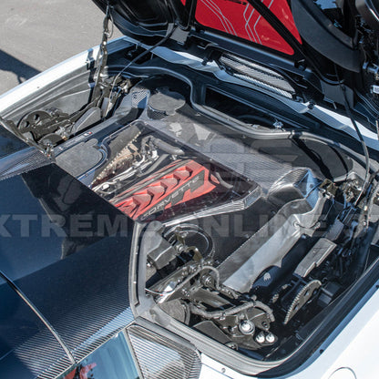 Corvette C8 HTC DRY Carbon Fiber Engine Bay Panel Cover