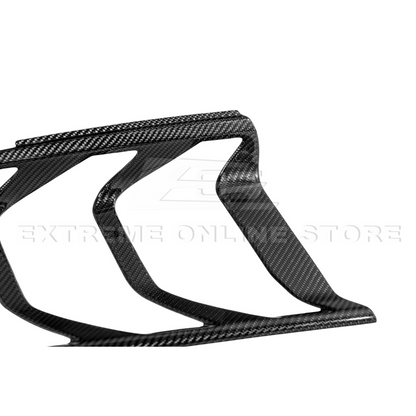 2018-23 Ford Mustang DRY CARBON FIBER Rear Tail Light Trim Bezel Cover Pair