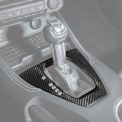 2024-Up Mustang DRY CARBON FIBER Gear Shift Panel Cover