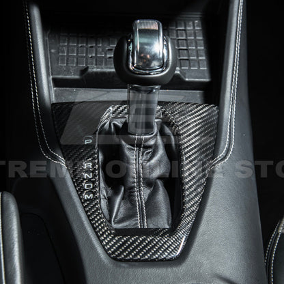 2024-Up Mustang DRY CARBON FIBER Gear Shift Panel Cover