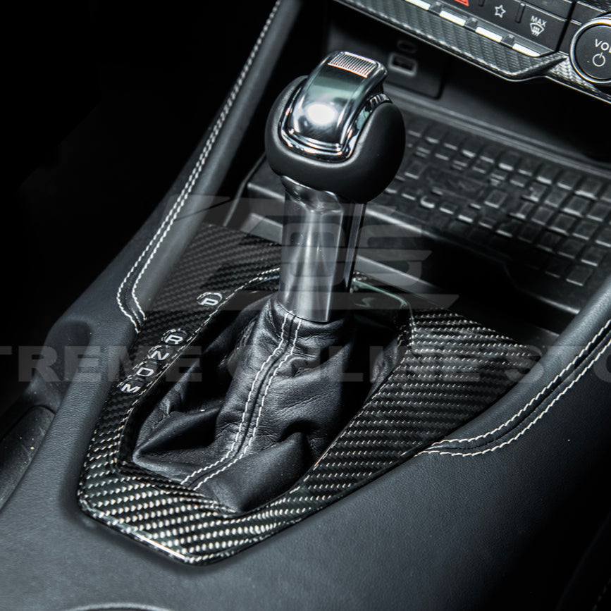 2024-Up Mustang DRY CARBON FIBER Gear Shift Panel Cover