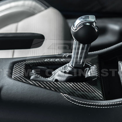 2024-Up Mustang DRY CARBON FIBER Gear Shift Panel Cover