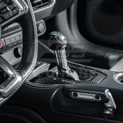 2024-Up Mustang DRY CARBON FIBER Gear Shift Panel Cover
