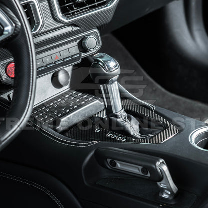 2024-Up Mustang DRY CARBON FIBER Gear Shift Panel Cover