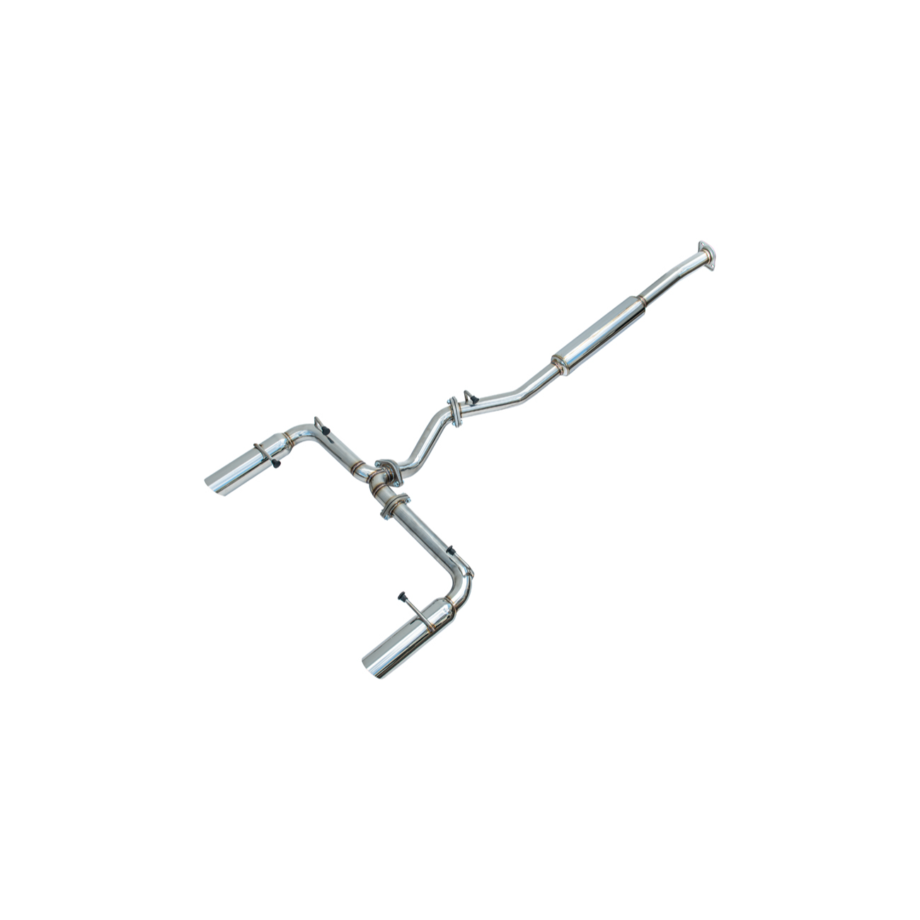 2022-Present Toyota GR86 Subaru BRZ BOSO Style Muffler Delete Cat Back Exhaust