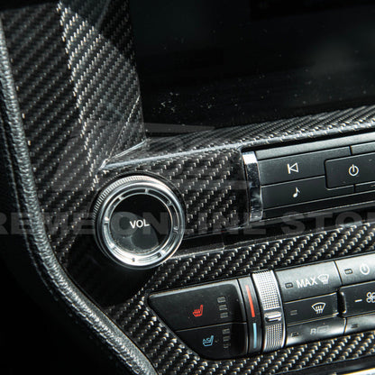 2015-23 Ford Mustang DRY CARBON FIBER Center Console Control Panel Cover