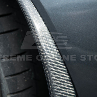 2005-13 Corvette C6 Z06 ZR1 Extended DRY CARBON FIBER Rear Splash Guard Mud Flaps