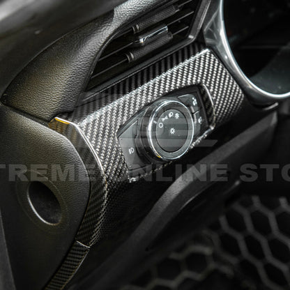 2015-23 Ford Mustang DRY CARBON FIBER Instrument Dashboard Panel Trim