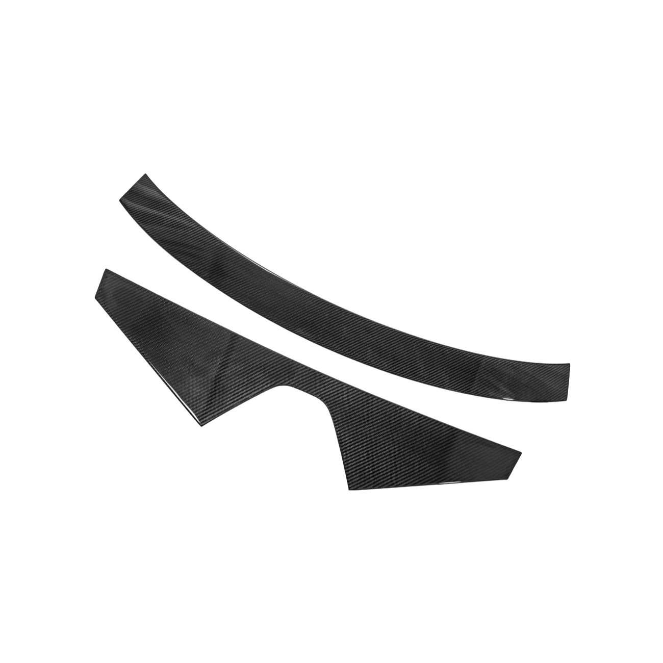2020-Up Corvette C8 DRY CARBON FIBER Windshield Upper Molding Trim