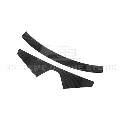 2020-Up Corvette C8 DRY CARBON FIBER Windshield Upper Molding Trim