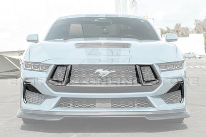 2024+ Ford Mustang GT DRY CARBON FIBER Front Side Grille Inserts