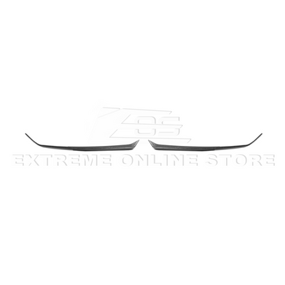 Corvette C8 Z06 DRY CARBON FIBER Wicker-bill Extension Winglets