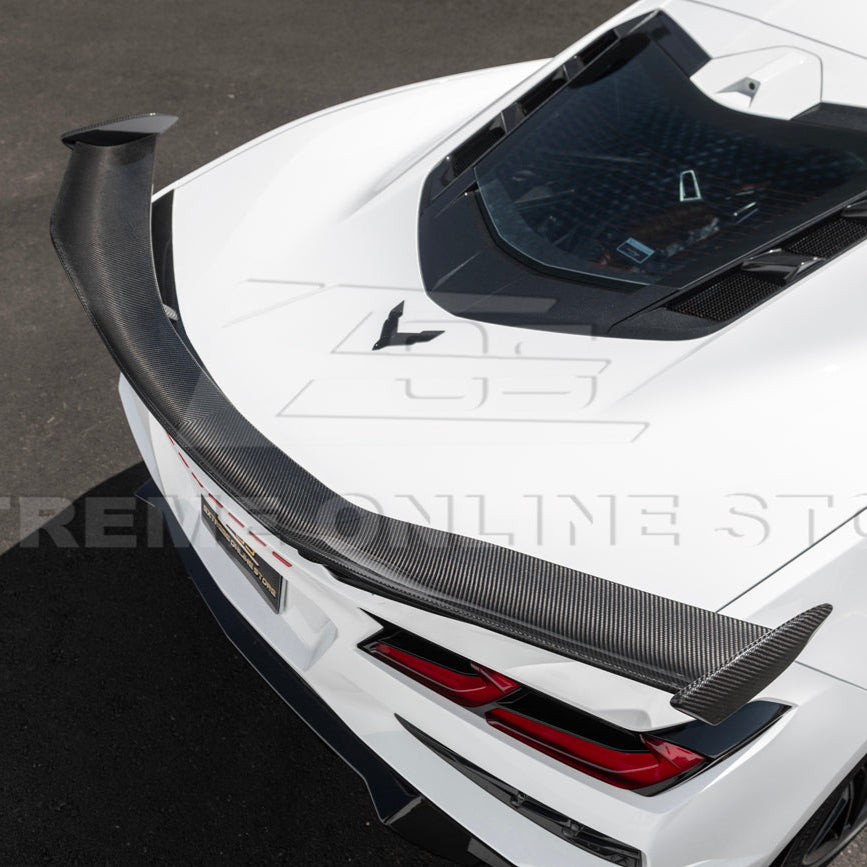 Z06 Conversion Corvette C8 All Model DRY CARBON FIBER Rear High Wing