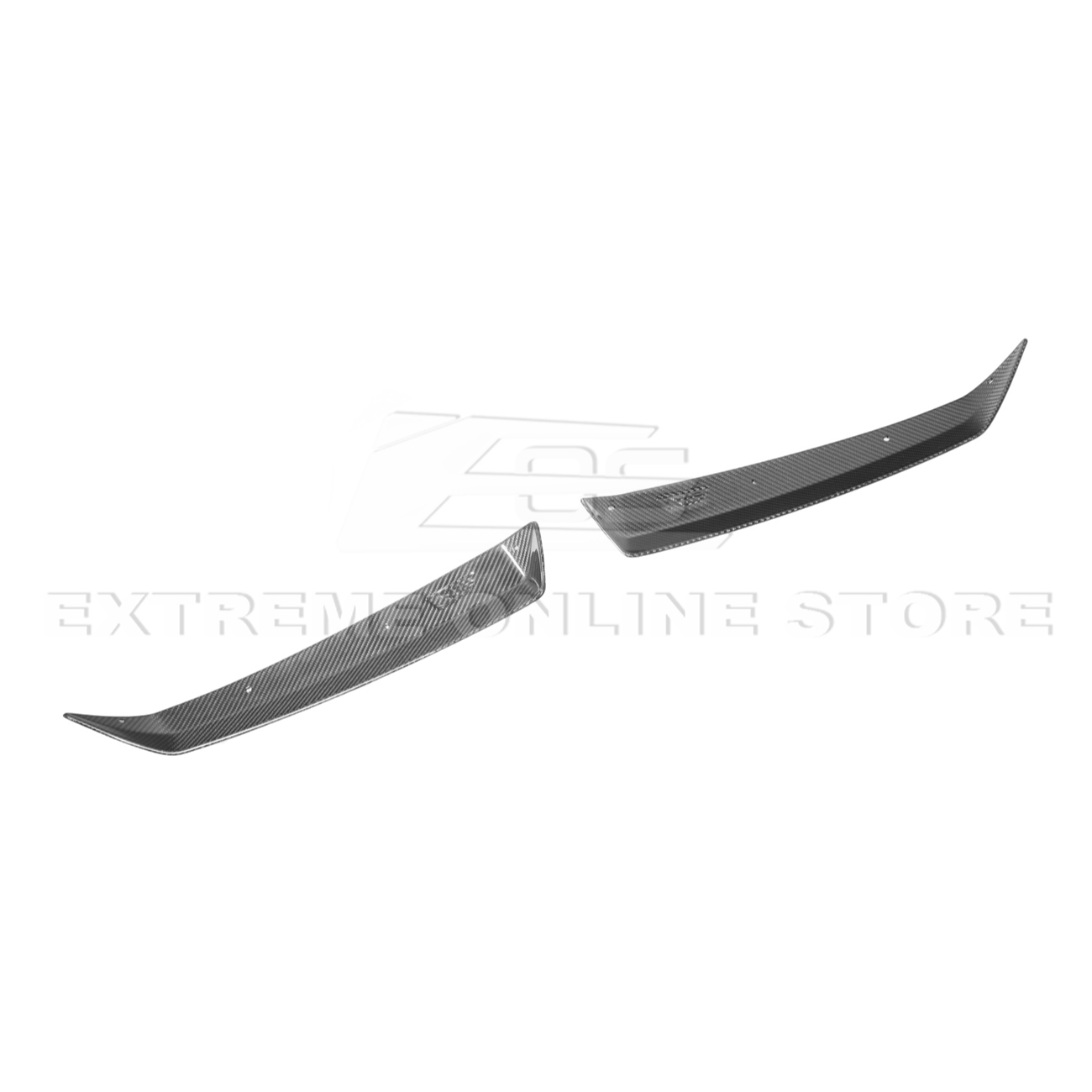 Corvette C8 Z06 DRY CARBON FIBER Wicker-bill Extension Winglets