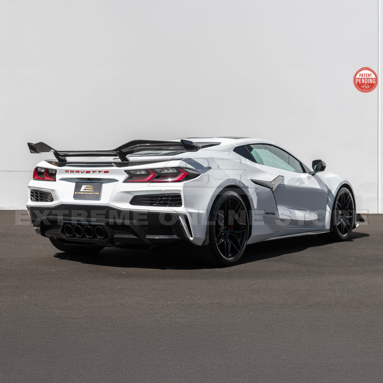 Z06 Conversion Corvette C8 All Model DRY CARBON FIBER Rear High Wing