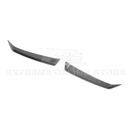 Corvette C8 Z06 DRY CARBON FIBER Wicker-bill Extension Winglets