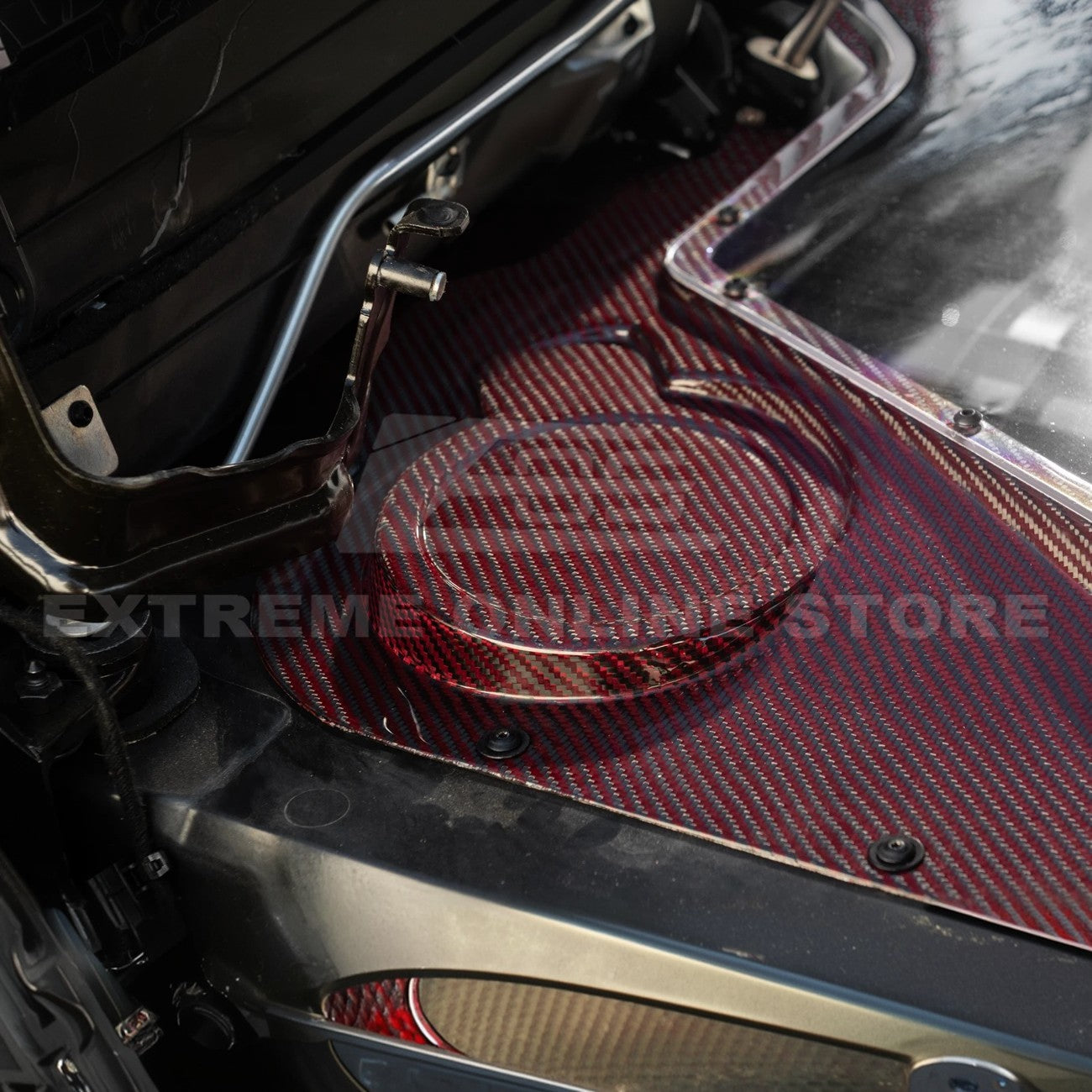 Corvette C8 HTC DRY Carbon Fiber Engine Bay Panel Cover