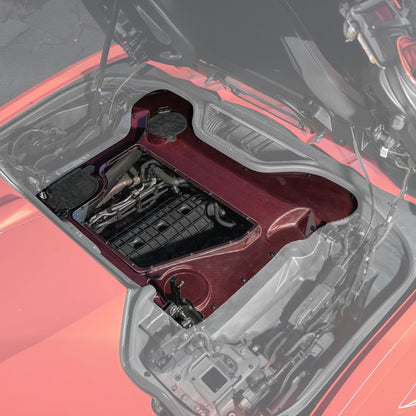 Corvette C8 HTC DRY Carbon Fiber Engine Bay Panel Cover