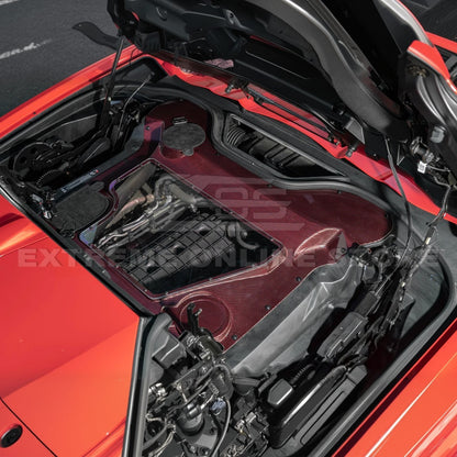 Corvette C8 HTC DRY Carbon Fiber Engine Bay Panel Cover