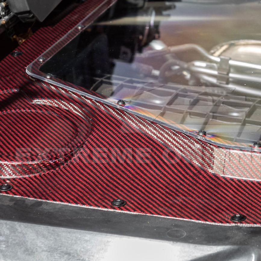 Corvette C8 HTC DRY Carbon Fiber Engine Bay Panel Cover