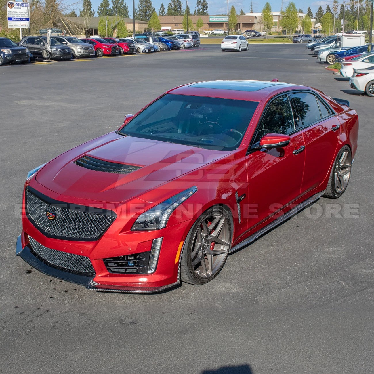 2016-19 Cadillac CTS-V Front Splitter & Side Wheel
