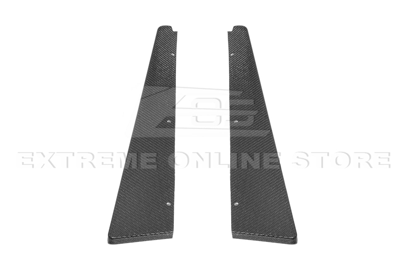2009-15 Cadillac CTS-V Sedan Dry Carbon Fiber Rear Apron Valance Lip