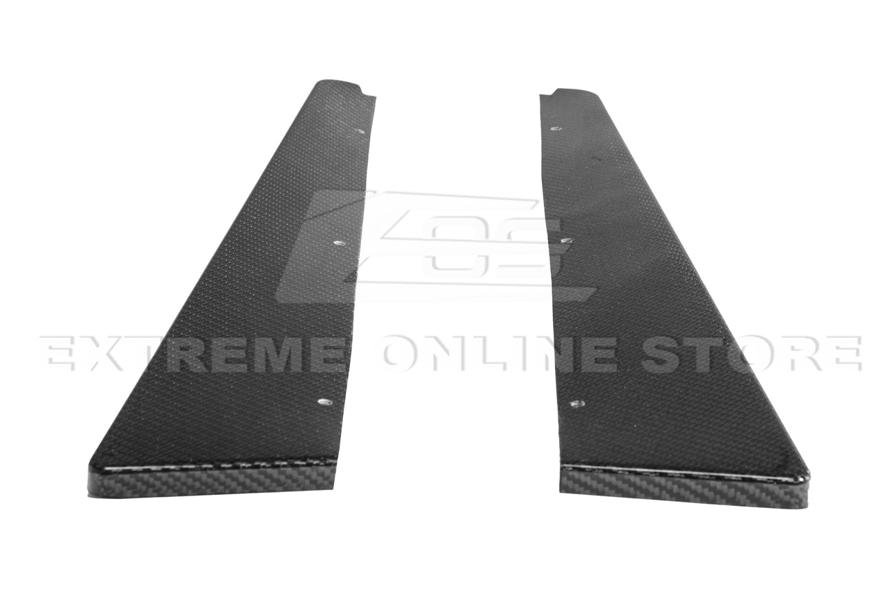 2009-15 Cadillac CTS-V Sedan Dry Carbon Fiber Rear Apron Valance Lip