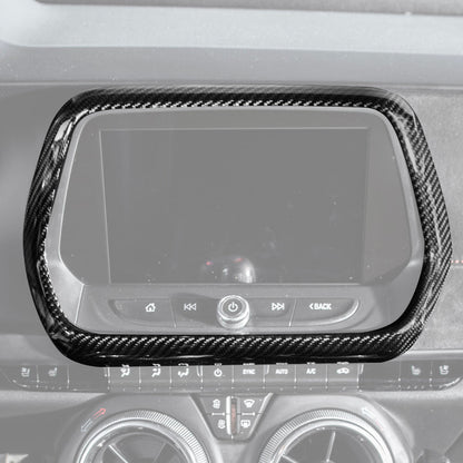 2019-24 Camaro Dash Radio Dry Carbon Fiber Trim Cover