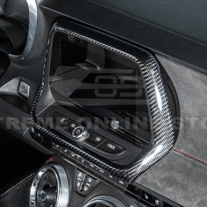 2019-24 Camaro Dash Radio Dry Carbon Fiber Trim Cover