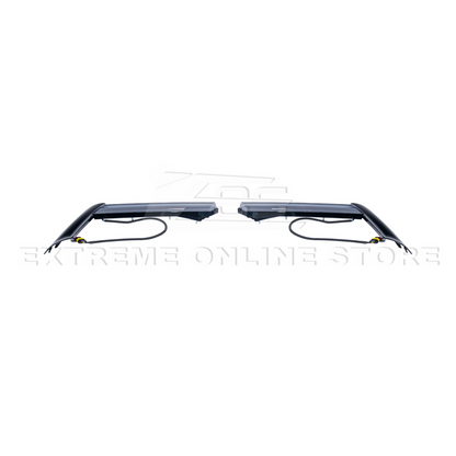 2020-Up Corvette C8 DRY CARBON FIBER Sequential LED DRL Light Bar Bezel Insert
